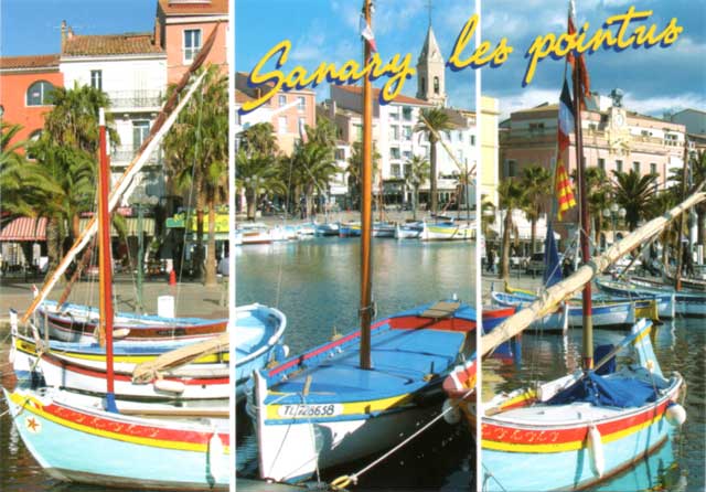 Sanary Les Pointus postcard